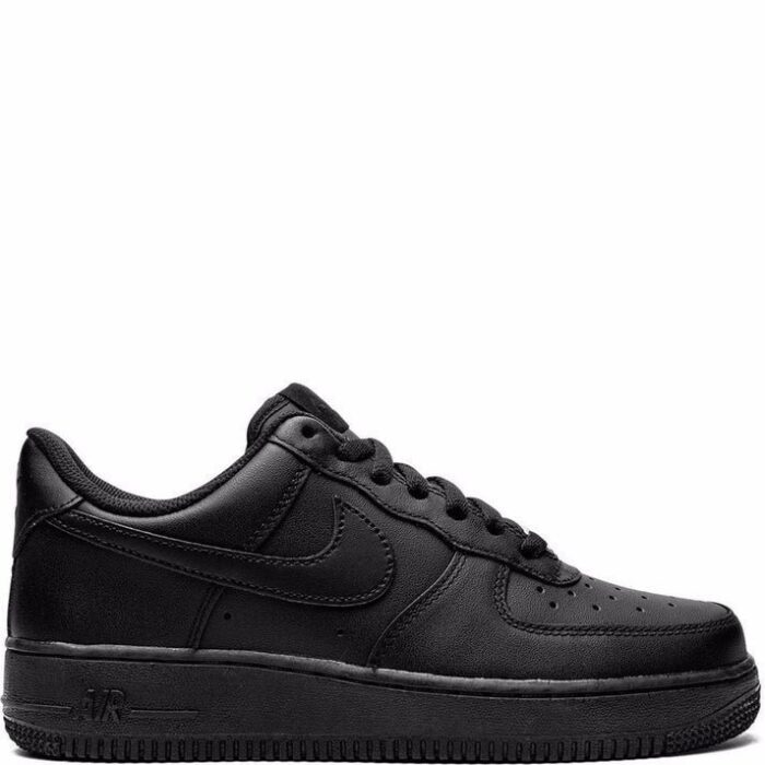 Nikee Airforce 1 Black Leather Quality