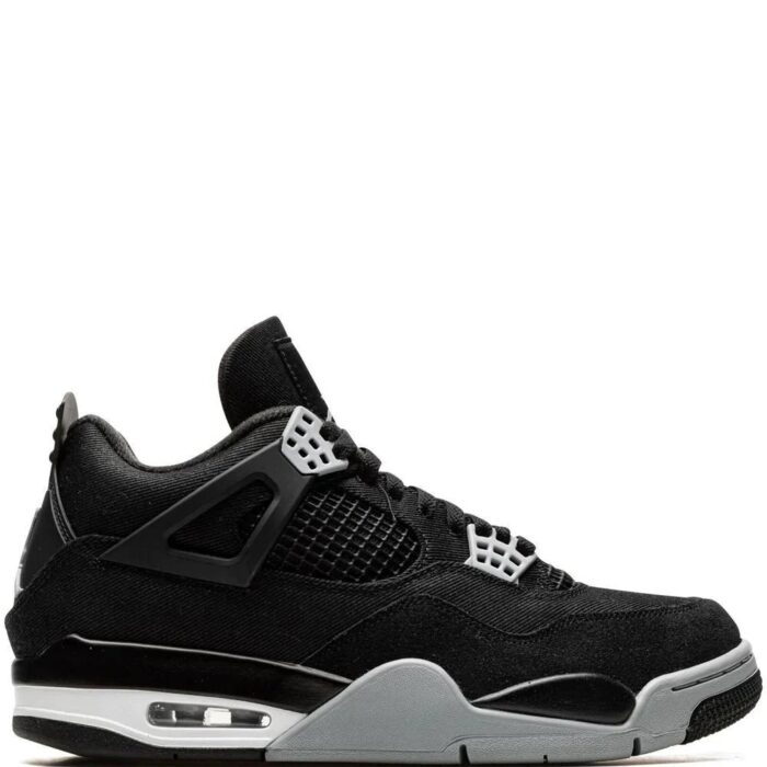 Nikee Air Jordan 4 Black Canvas