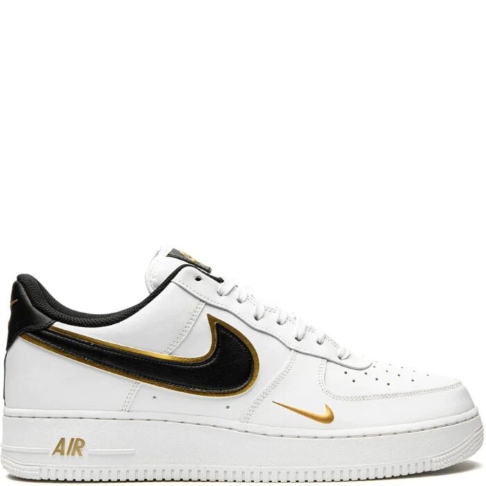 Nike AirForce 1 Low Double Swoosh White Metallic Gold
