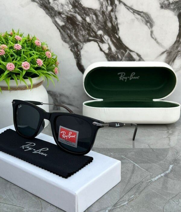 Branded RB Sunglasses 2148 black Silver (With Original Kit)