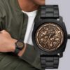 Fossil ME3253 Automatic machine Black Stainless Steel Watch