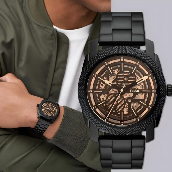 Fossil ME3253 Automatic machine Black Stainless Steel Watch