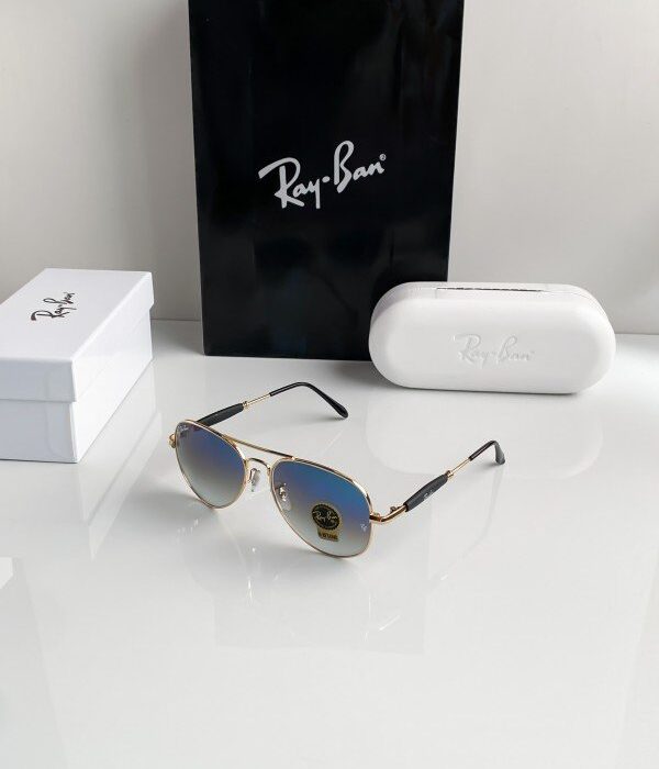 Rayban gold blue shade 3517