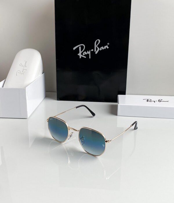 Rayban gold blue shade 3548