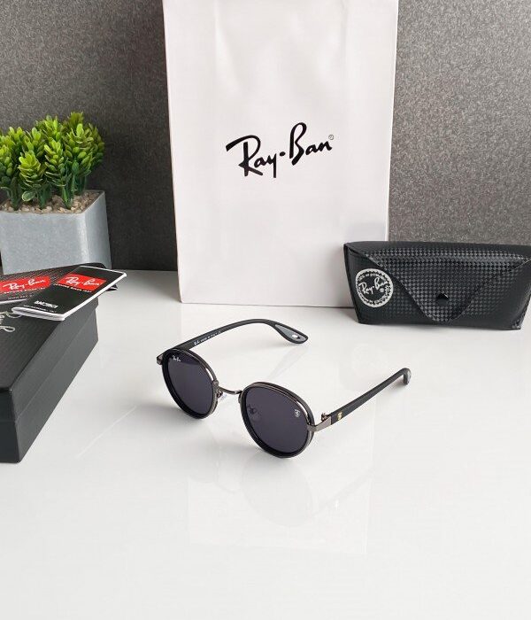 Rayban gun black 3675