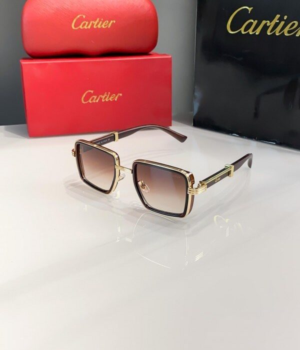 Cartier Brown Shaded 04725 Sunglasses