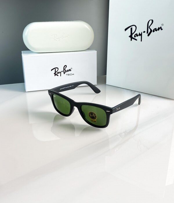RAYBAN BLACK GREEN 2140