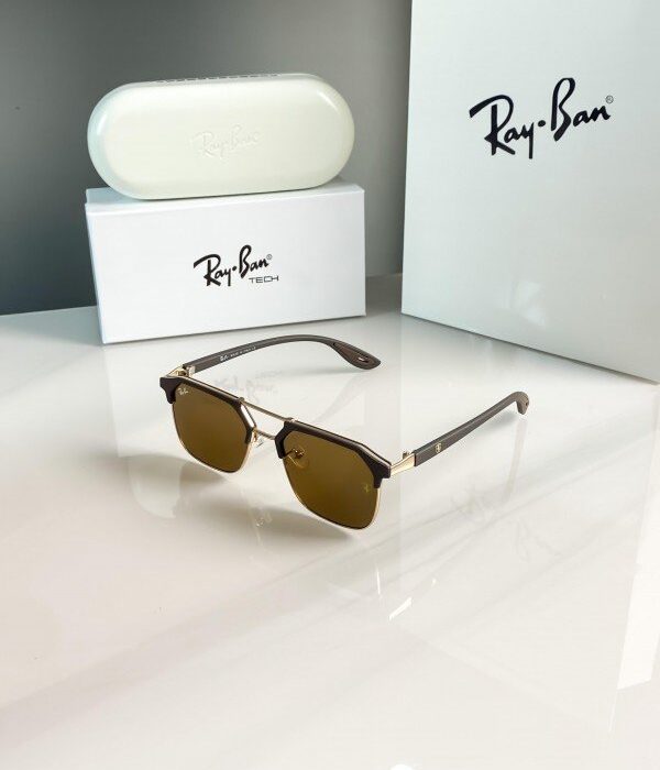 Rayban04 gold brown