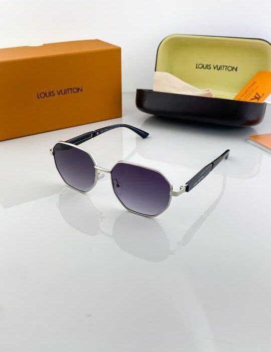 Louis Vuitton 5710 Silver Black Shaded Sunglasses
