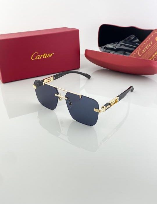 Cartier Gold Black 3120 Sunglasses