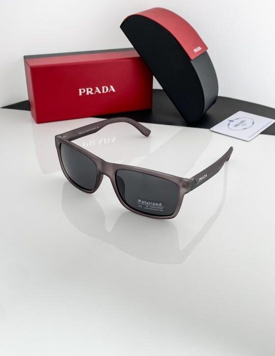 Prada Grey Black 0892 Sunglasses