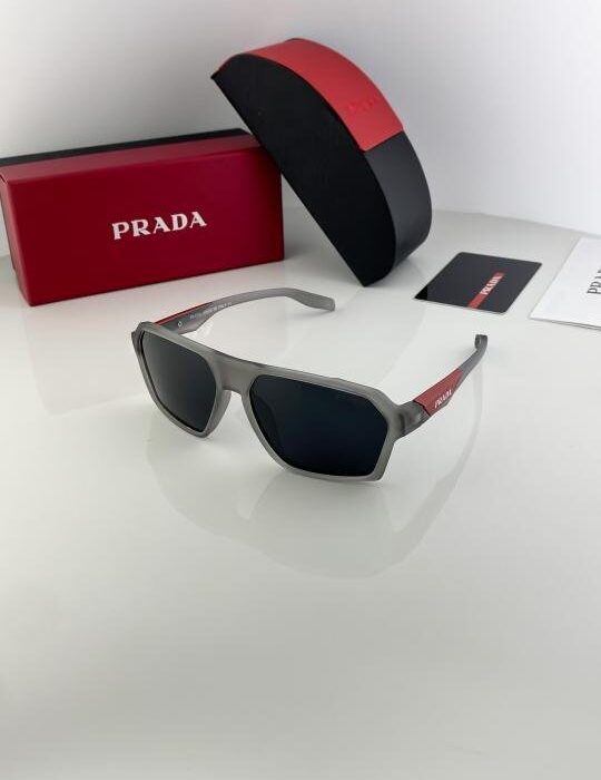 Prada Grey Black SP91 Sunglasses