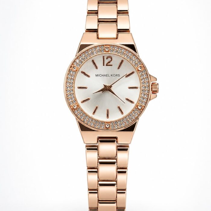 Michael kors Women's Rose Gold Crystal Bezel Watch