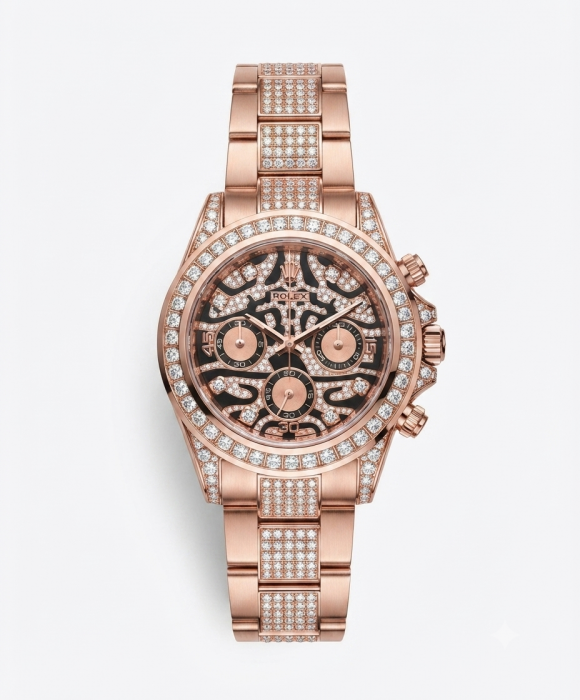 Rolex Eye Of Tiger Metal Strap (Rose Gold)