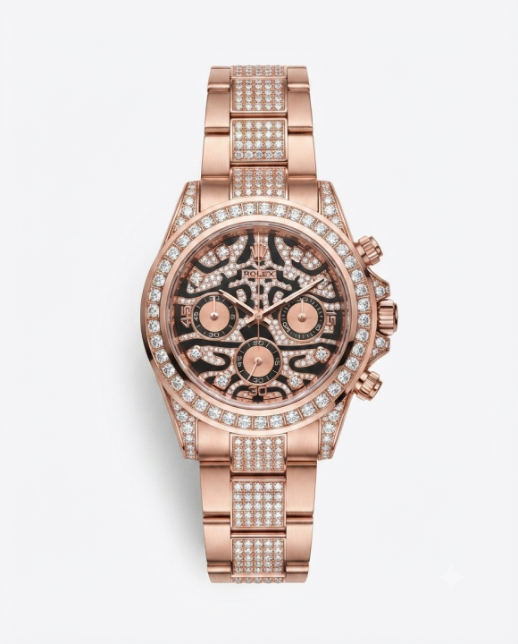 Rolex Eye Of Tiger Metal Strap (Rose Gold)