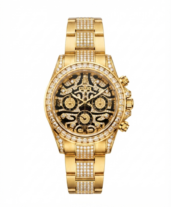 Rolex Eye Of Tiger Chain Strap (Gold)