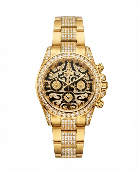 Rolex Eye Of Tiger Chain Strap (Gold)