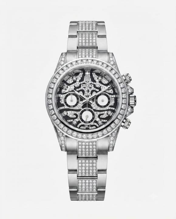Rolex Eye Of Tiger Chain Strap (Silver)