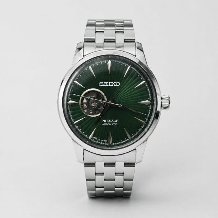 Seiko presage open heart (silver green)